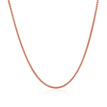 Load image into Gallery viewer, 14k Rose Gold Diamond Cut Round Wheat Chain 1.1mm
