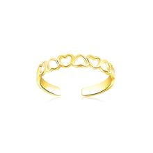 Load image into Gallery viewer, 14k Yellow Gold Heart Toe Ring
