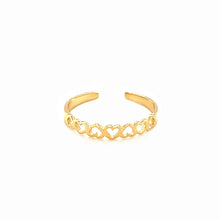 Load image into Gallery viewer, 14k Yellow Gold Heart Toe Ring
