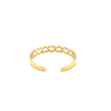 Load image into Gallery viewer, 14k Yellow Gold Heart Toe Ring
