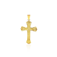 Load image into Gallery viewer, 14k Yellow Gold Black Onyx Cross Pendant
