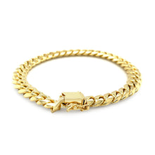 Load image into Gallery viewer, 8.2mm 10k Yellow Gold Classic Miami Cuban Solid Bracelet-1
