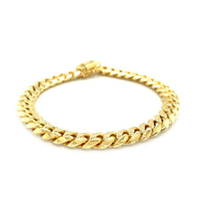 Load image into Gallery viewer, 8.2mm 10k Yellow Gold Classic Miami Cuban Solid Bracelet-2
