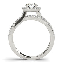 Load image into Gallery viewer, 14k White Gold Diamond Engagement Ring with Split Shank Design (1 1/2 cttw)
