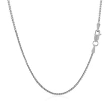 Load image into Gallery viewer, 18k White Gold Round Wheat Chain 1.4mm-2
