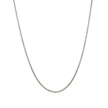 Load image into Gallery viewer, 18k White Gold Classic Box Chain 0.9 mm-1
