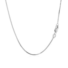 Load image into Gallery viewer, 18k White Gold Classic Box Chain 0.9 mm-2
