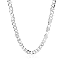 Load image into Gallery viewer, 5.7mm 14k White Gold Solid Curb Chain
