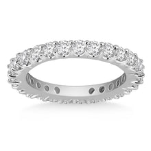 Load image into Gallery viewer, 14k White Gold Common Prong Round Diamond Eternity Ring
