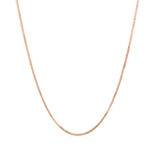 Load image into Gallery viewer, 14k Rose Gold Classic Box Chain 0.8mm
