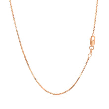 Load image into Gallery viewer, 14k Rose Gold Classic Box Chain 0.8mm
