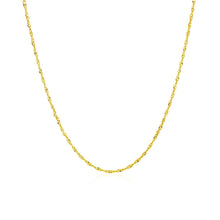 Load image into Gallery viewer, 10k Yellow Gold Singapore Chain 1.0mm
