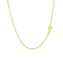 Load image into Gallery viewer, 10k Yellow Gold Singapore Chain 1.0mm
