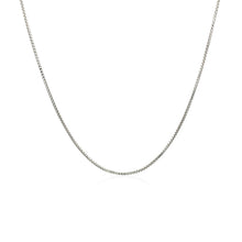 Load image into Gallery viewer, Sterling Silver Rhodium Plated Box Chain 0.7mm
