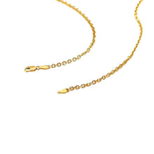 Load image into Gallery viewer, 2.6mm 18k Yellow Gold Diamond Cut Cable Link Chain-3
