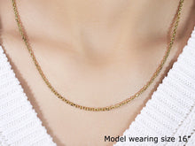 Load image into Gallery viewer, 2.6mm 18k Yellow Gold Diamond Cut Cable Link Chain-4
