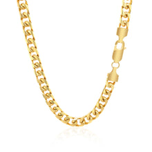 Load image into Gallery viewer, 5.8mm 14k Yellow Gold Solid Miami Cuban Chain
