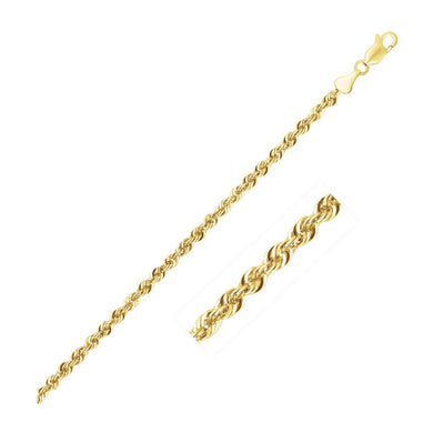 2.5mm 10K Yellow Gold Lite Rope Chain-0