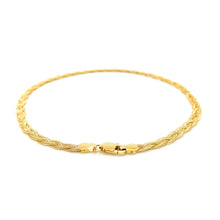 Load image into Gallery viewer, 3.5mm 14k Yellow Braided Foxtail Anklet
