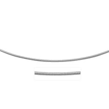 Load image into Gallery viewer, 14k White Gold Necklace in a Round Omega Chain Style
