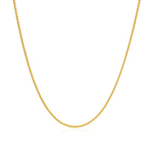 Load image into Gallery viewer, 10k Yellow Gold Wheat Chain 1.0mm
