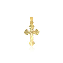 Load image into Gallery viewer, 14k Tri Color Gold Cross Pendant
