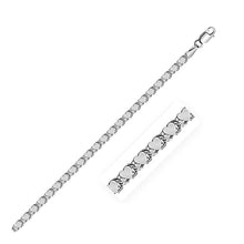 Load image into Gallery viewer, 2.9mm 14k White Gold Heart Bracelet
