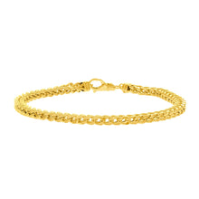 Load image into Gallery viewer, 3.9mm 14k Yellow Gold Square Franco Bracelet
