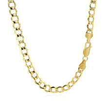 Load image into Gallery viewer, 5.3mm 14k Yellow Gold Curb Chain
