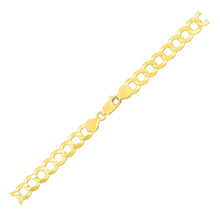 Load image into Gallery viewer, 7.0mm 14k Yellow Gold Solid Curb Bracelet
