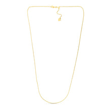 Load image into Gallery viewer, 14k Yellow Gold Adjustable Rope Chain 1.0mm
