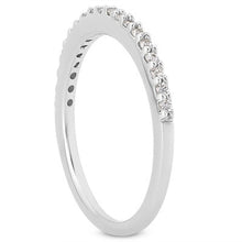 Load image into Gallery viewer, 14k White Gold Slim Profile Diamond Micro Prong Diamond Wedding Ring Band
