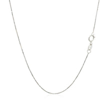 Load image into Gallery viewer, 10k White Gold Classic Box Chain 0.45mm
