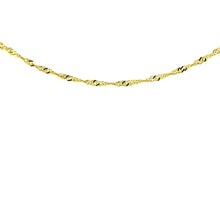 Load image into Gallery viewer, 2.1mm 14k Yellow Gold Singapore Bracelet
