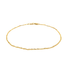 Load image into Gallery viewer, 14k Yellow Gold Singapore Bracelet 1.0mm
