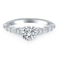 Load image into Gallery viewer, 14k White Gold Fancy Shaped Diamond Engagement Ring
