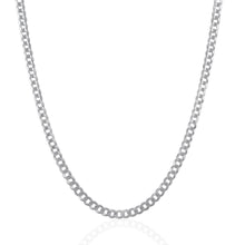 Load image into Gallery viewer, 3.6mm 14k White Gold Solid Curb Chain
