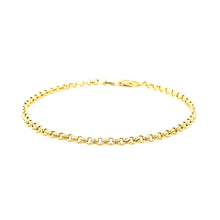 Load image into Gallery viewer, 2.3mm 14k Yellow Gold Rolo Bracelet
