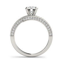 Load image into Gallery viewer, 14k White Gold Round Diamond Bypass Style Engagement Ring (1 1/2 cttw)
