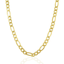 Load image into Gallery viewer, 6.5mm 14k Yellow Gold Lite Figaro Chain
