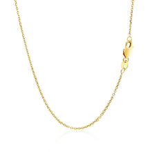 Load image into Gallery viewer, 10k Yellow Gold Diamond Cut Cable Link Chain 1.1mm-3
