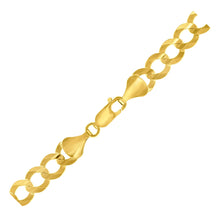 Load image into Gallery viewer, 8.2mm 14k Yellow Gold Solid Curb Chain
