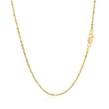 Load image into Gallery viewer, 14k Yellow Gold Sparkle Chain 1.1mm
