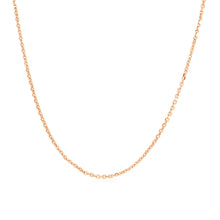 Load image into Gallery viewer, 14k Rose Gold Adjustable Cable Chain 0.9mm
