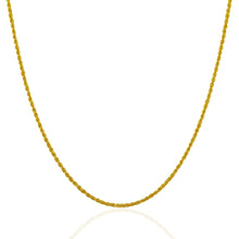 Load image into Gallery viewer, 14k Yellow Gold Solid Rope Chain 1.25mm
