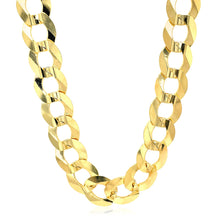 Load image into Gallery viewer, 14k Yellow Gold Solid Curb Chain 10.0mm
