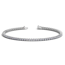 Load image into Gallery viewer, Lab Grown Round Diamond Tennis Bracelet in 14k White Gold (2 cctw F/G  VS2/SI1)-0
