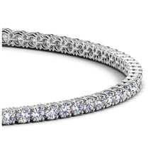 Load image into Gallery viewer, Lab Grown Round Diamond Tennis Bracelet in 14k White Gold (2 cctw F/G  VS2/SI1)-1
