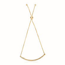 Load image into Gallery viewer, 14k Yellow Gold Chain Bar Lariat Style Bracelet
