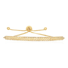 Load image into Gallery viewer, 14k Yellow Gold Chain Bar Lariat Style Bracelet
